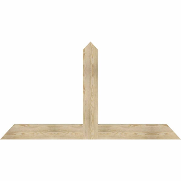 Ekena Millwork Portland Rough Sawn Timber Gable Bracket, Douglas Fir, 72"W x 39"H x 2"D x 6"F, 13/12 Pitch GBW072X39X0206POR00RDF - main